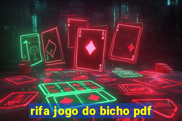 rifa jogo do bicho pdf